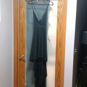 Black Open Back Cocktail Dress